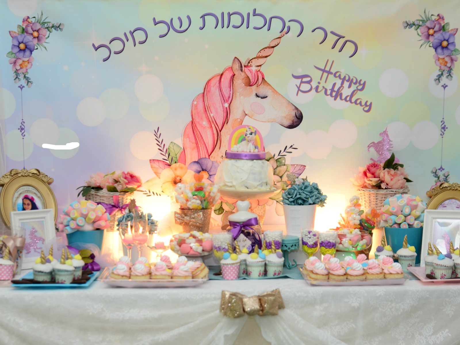 שולחן בר מתוק חד קרן, יום הולדת חד קרן