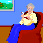 סבתא קוראת ספר