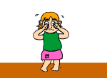 אנימציה של ילדה בוכה