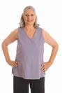 Sleeveless Shirt Blue