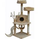GoPetClub 55 "טול בז חתול עץ Condo ריהוט, 55" עץ החתול Beige