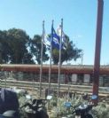 התקנת תורן בתחנת רכבת נתניה מזרח