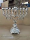 חנוכייה פיליגרן ניקל 35 ס"מ