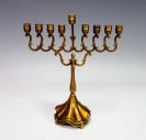 חנוכיה ברונזה מיני 21ס"מ