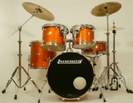 מערכת תופים 5 חלקים כולל אביזרים לודוויג LUDWIG CUSTOM ELITE