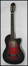גיטרה קלאסית אלברטו מנצ'יני ALBERTO MANCHINI CUTWAY RED EQ