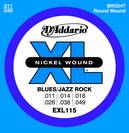 מיתרים לחשמלית דדריו 115 D’ADDARIO EXL
