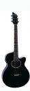 גיטרה אקוסטית אומגה מוגברת שחורה OMEGA FG-262CE-BK C.W
