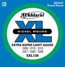מיתרים לחשמלית דדריו D’ADDARIO EXL 130