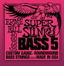 מיתרים לבס ארני בל ERNIE BALL 2824 Super Slinky Nickel Wound 5-String Bass 40-125