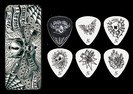 קופסה עם 6 מפרטים ג'ים דאנלופ JIM DUNLOP HETFIELD JPH01T088