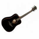 גיטרה אקוסטית לג שחורה LAG T100D-BLK