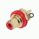 מחבר RCA נקבה לפנל מוזהב REAN NYS367-2 NEUTRIK