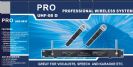 מיקרופון סט כפול- 2 מקלטים ביחידה אחת Professional Audio PRO UHF-08D