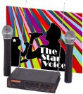 ערכת קריוקי, 2 מיקרופונים אלחוטיים Professional Audio The Star Voice VHF-302