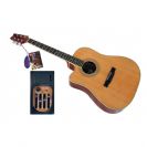 גיטרה אקוסטית לשמאלי וושבורן WASHBURN D10CEQ/LH
