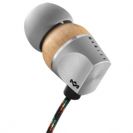 אוזניות + מקרופון וכפתורי ווליום כסף MARLEY ZION IN-EAR EM-F023-SM