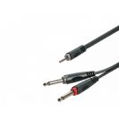 כבל אורך 2מ. רוקסטון ROXTONE RAYC130L2 PL 3.5 - PL 6.3X2