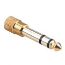 מתאם 3.5 מ"מ - 6.35 מ"מ סטריאו SUPERLUX RA034 GOLD