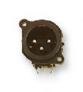 מחבר נויטריק NEUTRIK NC3MAH CONNECTOR, XLR, PLUG, THT, 3WAY
