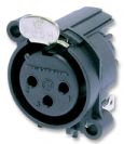 מחבר נויטריק NEUTRIK NC3FAAH2 SOCKET, XLR, PCB, HORIZONTAL, 3POLE