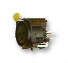 מחבר נויטריק NEUTRIK NC3FAV1 SOCKET, XLR, PANEL, VERTICAL/PCB