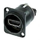 מחבר נויטריק NEUTRIK NAHDMI-W-B ADAPTER, HDMI, FEEDTHROUGH, PANEL