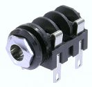 מחבר נויטריק NEUTRIK NMJ4HC-S SOCKET, JACK, SW, CHROME, NOSE