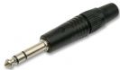 מחבר נויטריק NEUTRIK NP3CBAG PLUG, 1/4" JACK, BLACK, 3POLE