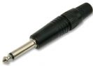 מחבר נויטריק NEUTRIK NP2CBAG PLUG, 1/4" JACK, BLACK, 2POLE