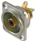 מחבר נויטריק NEUTRIK NF2D-0 SOCKET, PHONO, NICKEL, D, BLACK