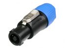 מחבר נויטריק NEUTRIK NL4FC PLUG, SPEAKON, 4POLE