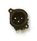מחבר נויטריק NEUTRIK NC5MAH PLUG, XLR, PANEL, PCB, HORIZ, 5POLE