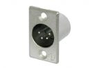 מחבר נויטריק NEUTRIK NC4MP PLUG, XLR, PANEL, 4POLE