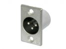 מחבר נויטריק NEUTRIK NC3MP PLUG, XLR, PANEL, 3POLE