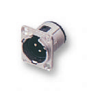 מחבר נויטריק NEUTRIK NC3MDV PLUG, XLR, PANEL, PCB, 3POLE
