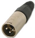 מחבר נויטריק NEUTRIK NC3MX-B PLUG, XLR, 3WAY