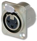 מחבר נויטריק NEUTRIK NC3FD-LX SOCKET, XLR, 3POLE