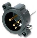 מחבר נויטריק NEUTRIK NC3MAAH PLUG, XLR, PCB, HORIZONTAL, 3POLE
