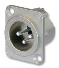 מחבר נויטריק NEUTRIK NC3MD-LX-HA CONNECTOR, XLR SOCKET MALE 3-POLE CRIMP