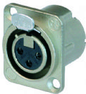 מחבר נויטריק NEUTRIK NC3FD-L-1-B CONNECTOR, XLR, JACK, 3 POSITION