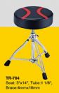 כסא לתופים עגול ריפוד שחור אדום פאור ביט POWER BEAT TR-784 DELUXE