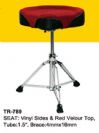 כסא לתופים אופנוע ריפוד אדום שחור פאור ביט POWER BEAT TR-789 DELUXE