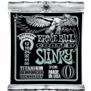 מיתרים לחשמלית ארני בל ERNIE BALL 3126 Coated Titanium RPS Not Even Slinky Electric 12-56