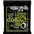 מיתרים לחשמלית ארני בל ERNIE BALL 2728 Cobalt 7-String Regular Slinky Electric 10-56