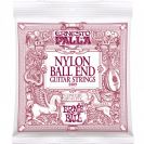 מיתרים לגיטרה קלאסית ארני בל ERNIE BALL 2409 Nylon Classical Black & Gold Ball End
