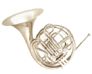 קרן יער (GOLDEN CUP JHFH1903S french horn(four pistones, single silver plated