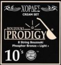 סט מיתרים לבוזוקי PRODIGY CREAM Phosphor Bronze Wound 0.10