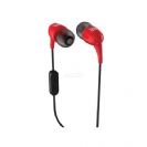 אוזניות In ear מדגם JBL T100A עם מיקרופון ושלט מובנים ע"ג הכבל - אדום