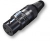 פלג XLR זכר שחור סומר SOMMER HICON HI-X3CM-B